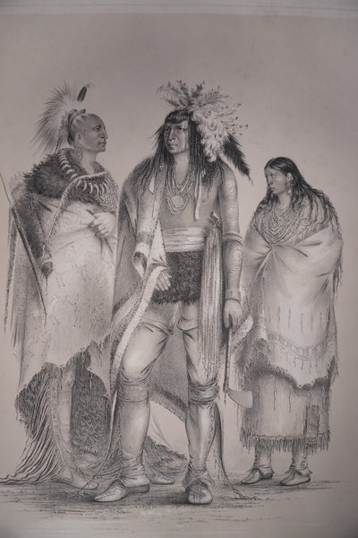 George Catlin - North American Indians  c 1844 - Lithograph AP1947