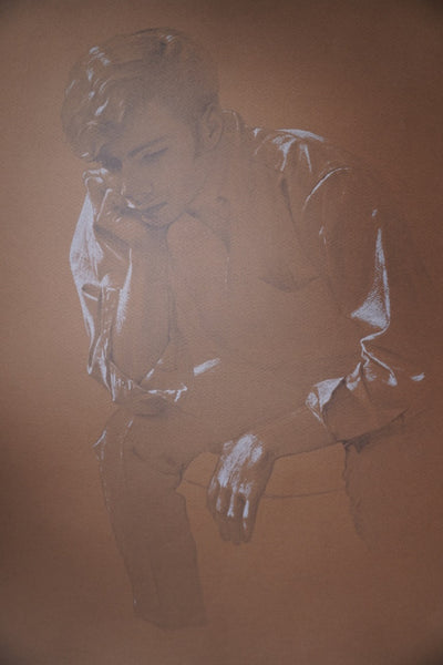 Wade Reynolds (1929-2011) - Young Man Lost In Thought - Drawing AP1962