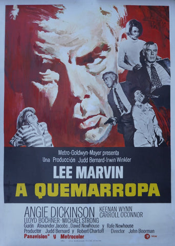 A Quemarropa (Point Blank) 1967 Lee Marvin Original Movie Poster AP1965