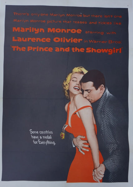 The Prince and the Showgirl - Olivier & Monroe Original 1957 Movie Poster AP1967