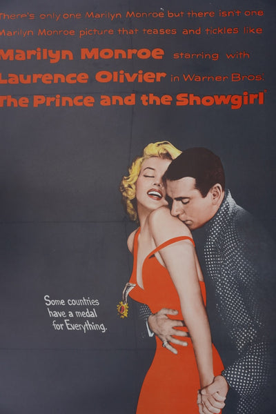 The Prince and the Showgirl - Olivier & Monroe Original 1957 Movie Poster AP1967