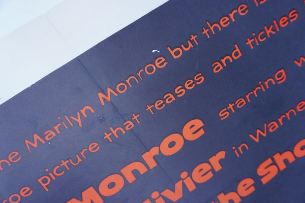 The Prince and the Showgirl - Olivier & Monroe Original 1957 Movie Poster AP1967