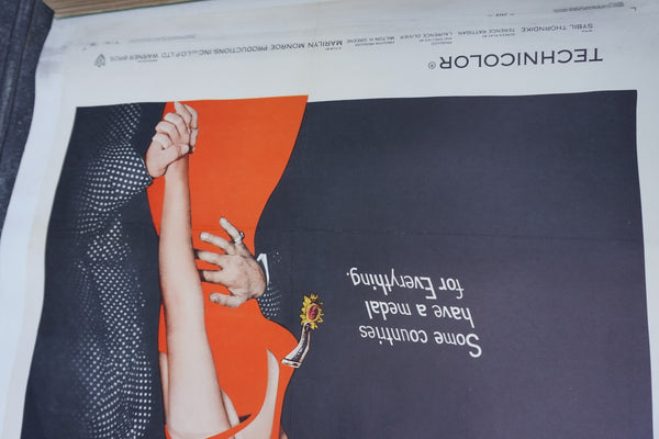 The Prince and the Showgirl - Olivier & Monroe Original 1957 Movie Poster AP1967