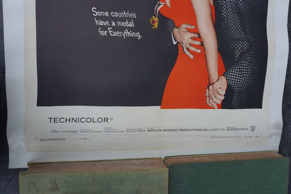 The Prince and the Showgirl - Olivier & Monroe Original 1957 Movie Poster AP1967