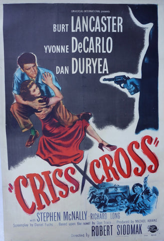 Criss-Cross Original Noir Movie Poster 1949 AP1968