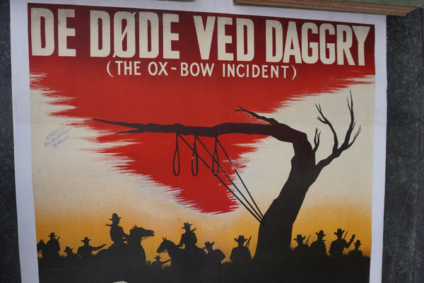 De Døde Ved Daggry 1949 Swedish Release Film Poster of The Ox-Bow Incident AP1973