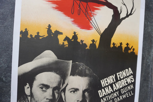 De Døde Ved Daggry 1949 Swedish Release Film Poster of The Ox-Bow Incident AP1973