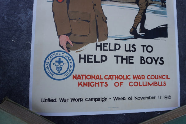 Burton Rice - See Him Through - Original World War I Poster 1918 AP1977