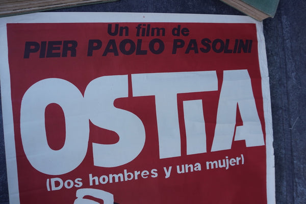Ostia Original Pasolini & Sergio Citti 1970 Movie Poster AP1981