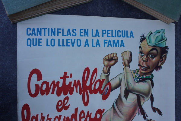 El Parrandero (The Party Animal) Original Cantinflas Film Poster 1940s AP1984