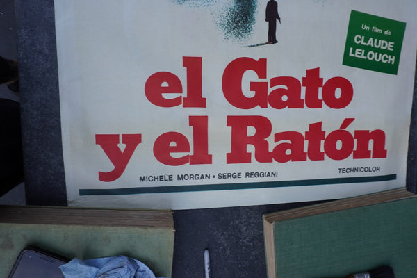 El Gato y El Ratón original Film Poster for Claude Lelouch 's 1975 Le Chat et La Souris AP1985