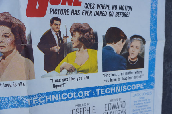 Where Love Has Gone Original 1964 Susan Hayward Bette Davis Movie Poster AP1986