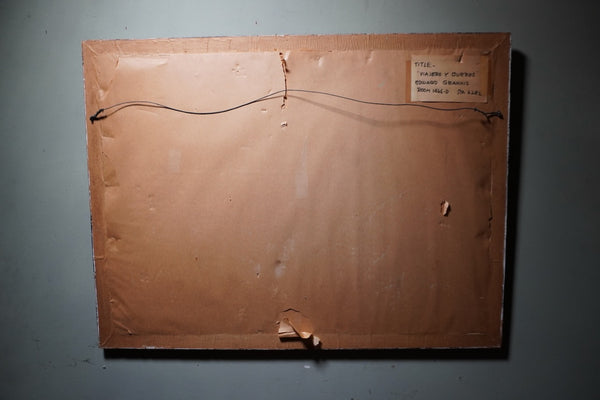 Edward Grannis, Original Ink Drawing, Viajero Y Burros c.1930s AP1998