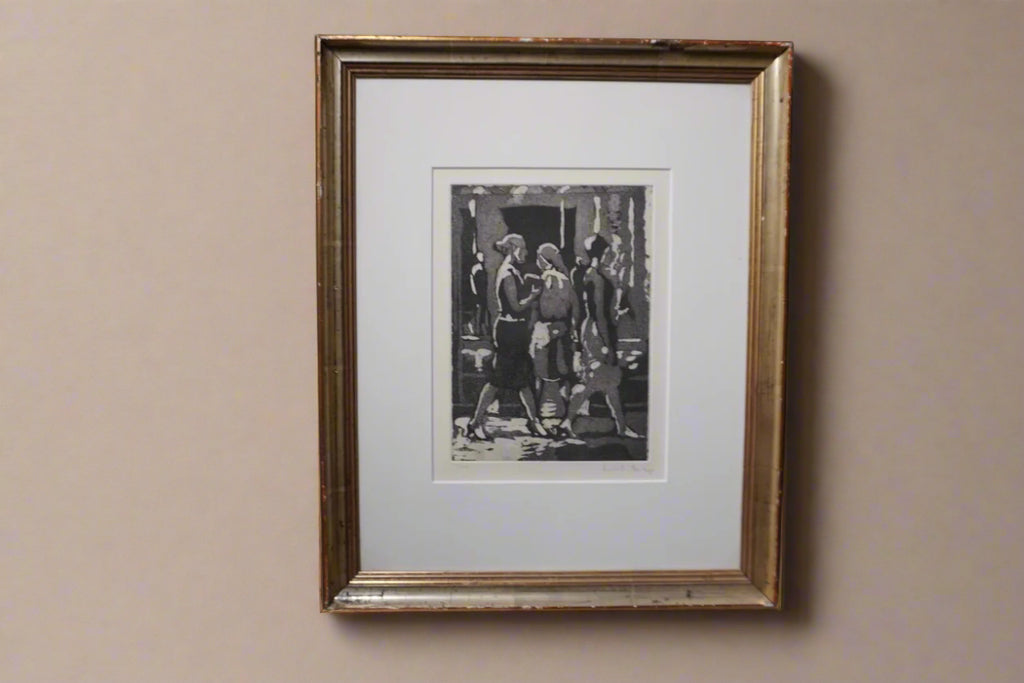 Original Print by Isabel Bishop, Women Walking AP2000