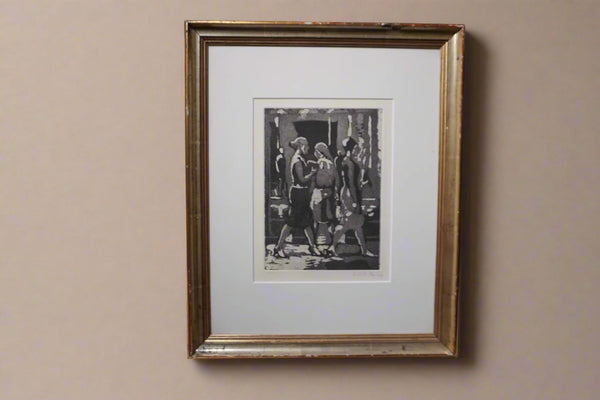 Original Print by Isabel Bishop, Women Walking AP2000
