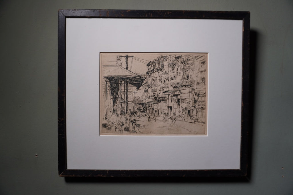 John William Winkler, Etching of San Francisco c.1920 AP2002