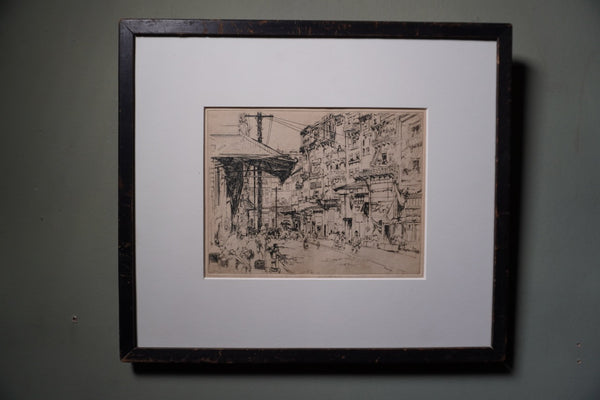 John William Winkler, Etching of San Francisco c.1920 AP2002