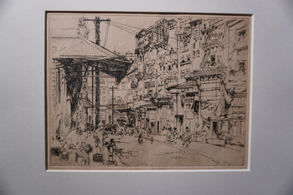 John William Winkler, Etching of San Francisco c.1920 AP2002