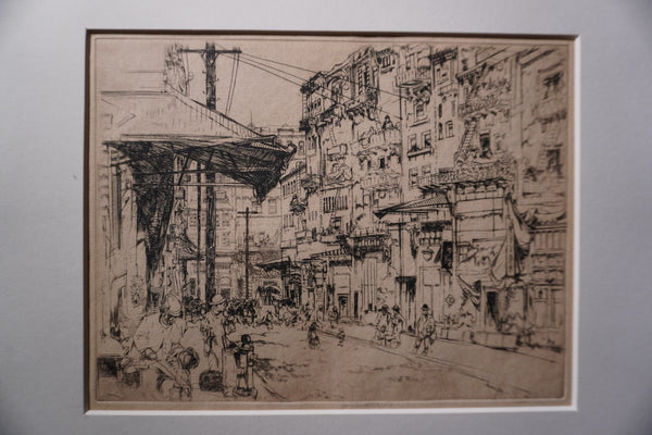 John William Winkler, Etching of San Francisco c.1920 AP2002