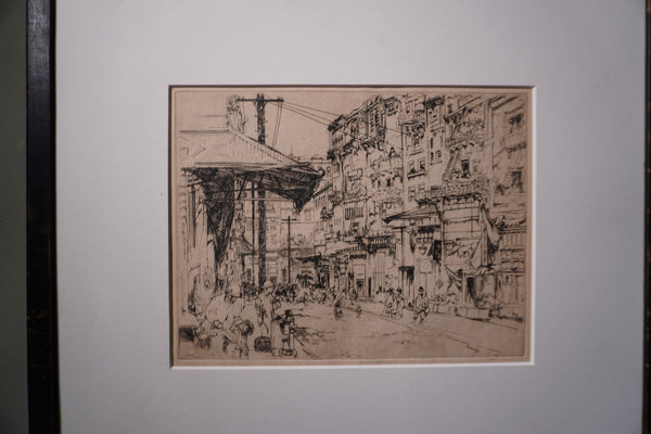 John William Winkler, Etching of San Francisco c.1920 AP2002