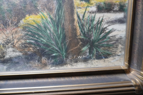 Hand-Tinted Photograph of Palm Springs by Frederich Martin AP2005