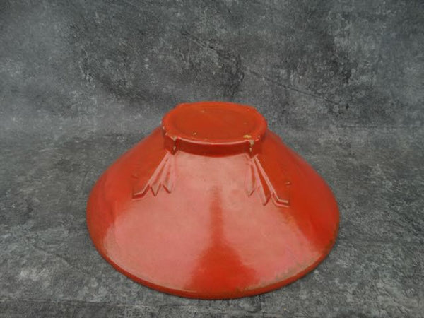 Catalina Island Red Clay Chevron Conical Bowl in Toyon Red C672