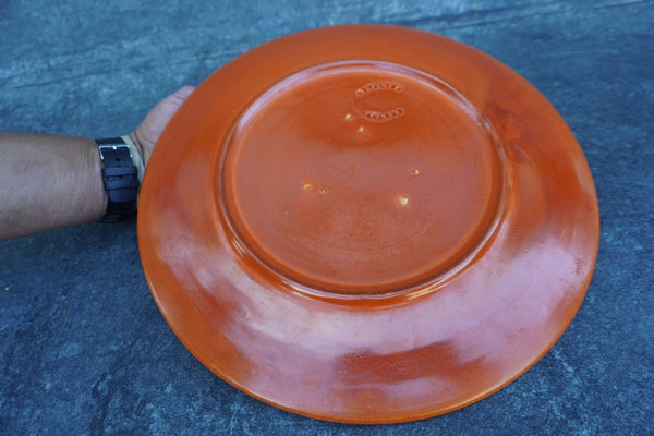 Catalina Island Pottery - Bud Upton Wagon Train Scene Plate C681