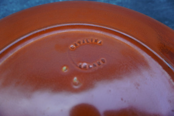 Catalina Island Pottery - Bud Upton Wagon Train Scene Plate C681