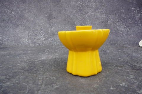 Catalina Island Pottery Single Candlestick in Mandarin Yellow C685