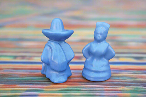Catalina Island Senor & Senorita Salt and Pepper Shakers in Blue C704