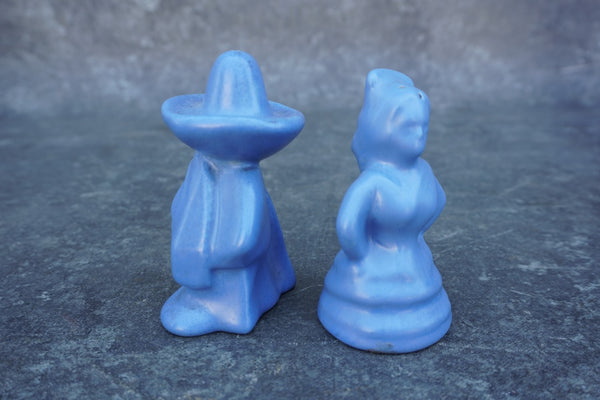 Catalina Island Senor & Senorita Salt and Pepper Shakers in Blue C704