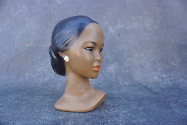 Marwal Chalkware Bust of a Polynesian Woman CA2538