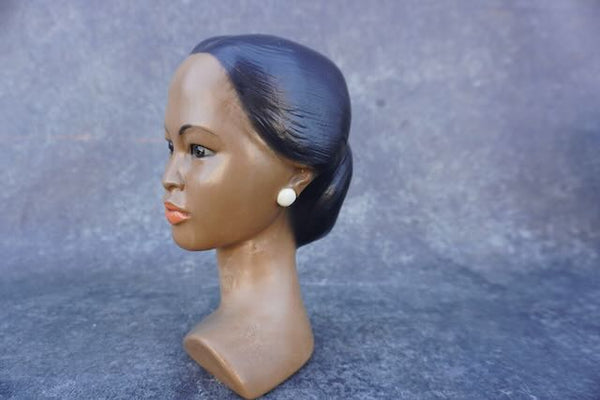 Marwal Chalkware Bust of a Polynesian Woman CA2538