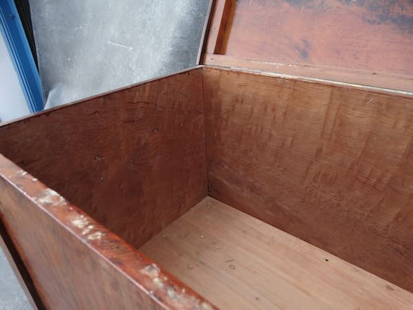 Hand Hewn Burled Old Growth Redwood Folk Art Trunk c 1880 F2433