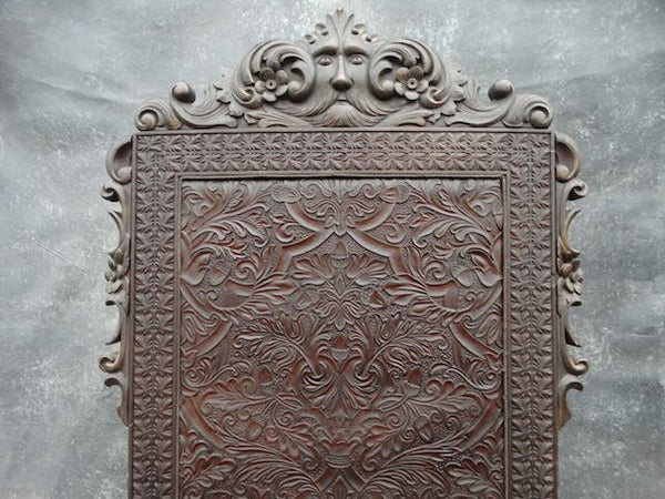 19th Century Outlaw Cowboy Throne in Hand-Tooled Buffalo Hide c.1870 F2438