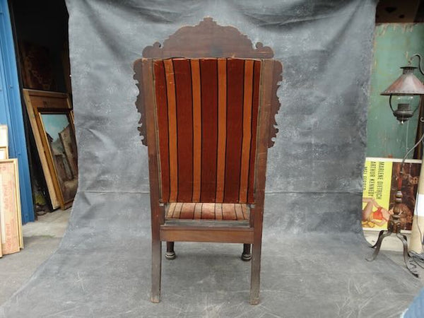 19th Century Outlaw Cowboy Throne in Hand-Tooled Buffalo Hide c.1870 F2438