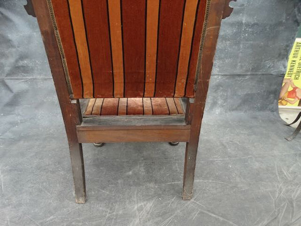 19th Century Outlaw Cowboy Throne in Hand-Tooled Buffalo Hide c.1870 F2438