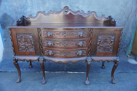 Mexican Colonial Chippendale Side Board circa 1890  F2490