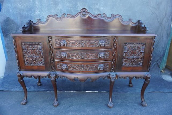 Mexican Colonial Chippendale Side Board circa 1890  F2490