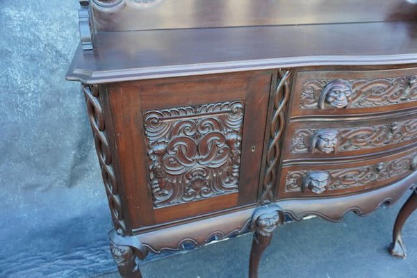 Mexican Colonial Chippendale Side Board circa 1890  F2490