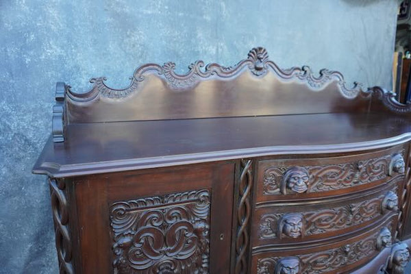 Mexican Colonial Chippendale Side Board circa 1890  F2490