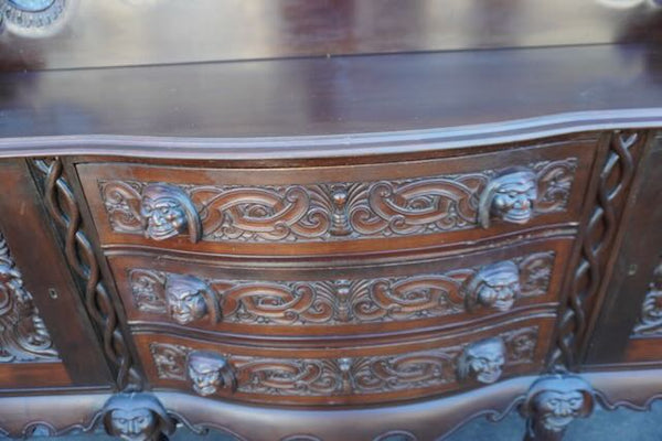 Mexican Colonial Chippendale Side Board circa 1890  F2490