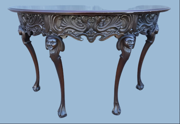 Mexican Colonial Chippendale Console Table F2494