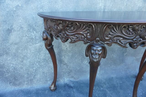 Mexican Colonial Chippendale Console Table F2494