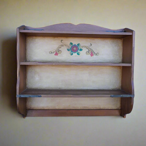 Branded Monterey Hutch Re-purposed into a Wall Shelf F2496