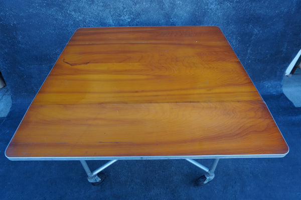 Art Deco Streamline Machine Age Drop-Leaf Table F2604
