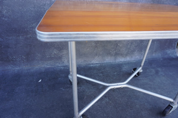 Art Deco Streamline Machine Age Drop-Leaf Table F2604