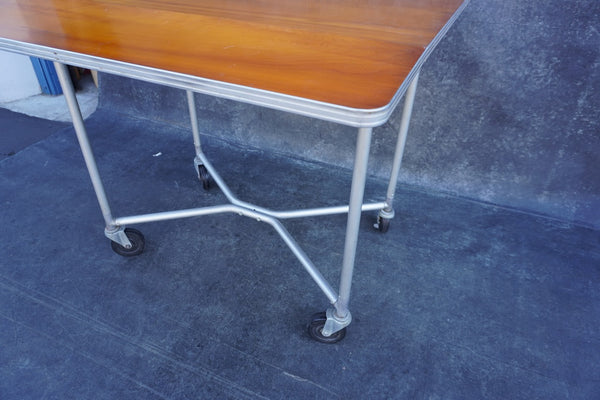 Art Deco Streamline Machine Age Drop-Leaf Table F2604