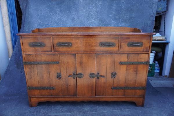 Classic Monterey Tile Top Sideboard in Smokey Maple Finish F2656