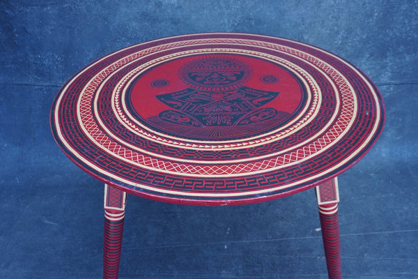 Maldives Hand-Lacquered Game/Coffee Table 1970S F2659